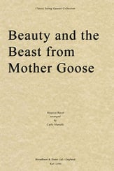 Beauty and the Beast from Mother Goose String Quartet Score cover